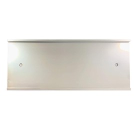 NapTags Nameplate Holder - Wall or Door - 10" x 4" (Silver, 1)