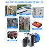 HAOERMEI Changeover Selection Switch,Multi-Transfer Switch AC 550V 20A 3 Positions