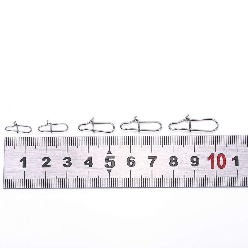 Fishing Lock Snaps Barrel Swivel #0#1#2#3#4 with Box Pack of