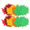 STOBOK 50Pcs Fall Maple Leaf Paper Cutouts for DIY Crafts,