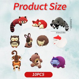 CVFRTT 10 Pieces Of Animal-Shaped Refrigerator Magnets, Cute Cartoon Refrigerator Magnets, Creative Refrigerator Magnets, Decorative Refrigerator Magnets, Children'S Refrigerator Magnets