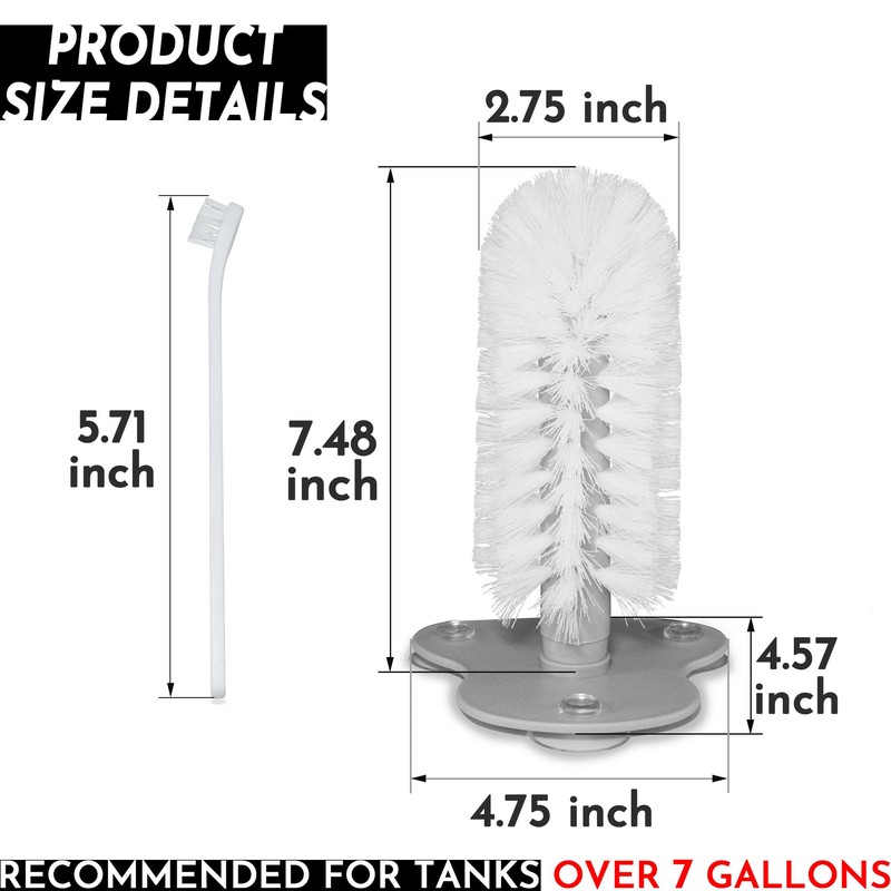 Turtle Brush with Suction Cup, Three High Suction Power Suction