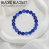 VDKIDKT Chakra Healing Bracelet 10mm Natural Lapis Lazuli Beads Bracelet