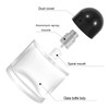 YWG Stone Clear Glass Perfume Atomizer 30ml/1.01oz Round Empty Perfume