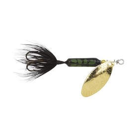 Yakima Bait Wordens 210-BLCD Rooster Tail in-Line Spinner, 2 1/2", 1/6 oz, Black Coachdog