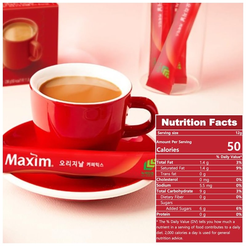 Instant Coffee Maxim Mocha Gold Mild Coffee Mix, 12g x