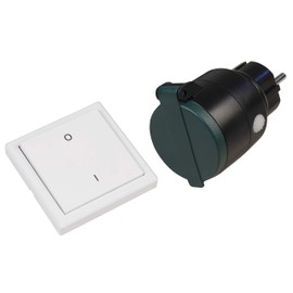 MC Power - Wireless Switch Set | Comfort | 433.9 MHz, Max. 3,000 Watt, Outdoor Socket IP44