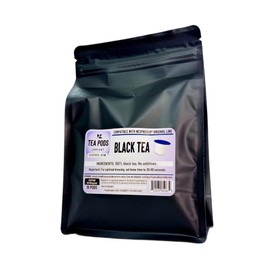 Black tea pods compatible with Nespresso OriginalLine, single serve ceylon tea capsules for coffee brewing machines - 18 tea capsules