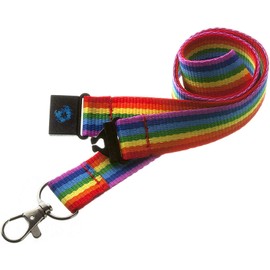 Childrens Sized Fun Neck Lanyards with Safety Breakaway - Made Exclusively for Children (Rainbow)