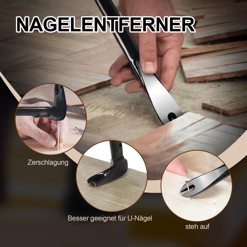 Nail puller, 10 inch crowbar, mini crowbar, cat claw nail