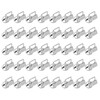 40Pcs 1 Inch Key Fob Hardware,Iron Tail Clip with Split