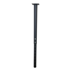 Jahof Adjustable Table Leg 22-36 inch (55-90cm), Metal Desk Leg Ø42/38 mm with Screws, Telescopic Leg for Tabletops, DIY Desk, RV, Home and Office (1pc, Black)