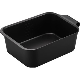 Yamazaki 1833 Magnet & Hanging Bucket, 2.6 gal (7.5 L), Black, W 14.4 x D 9.6 x H 5.2 inches (36.5 x 24.3 x 13.3 cm), Tower Float, Storage, Place, Washtub, Square