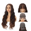 LILENAON 13X6 Chocolate Brown Body Wave Lace Front Wigs Human
