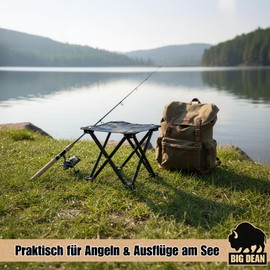 BigDean Small Camping Stool 23 cm Fishing Stool Camping Stool Tripod Stool Folding Stool