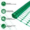 Safety Fence Plastic Mesh Fencing Roll,1 Roll with 25 Steel