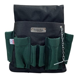 BOULDER Bag PRO 120 Professional Electrician Single Pouch. Green. Tool Belt Ready Durability Wide Mouth, Deep Pockets, Pro Box Design. Made in The USA.
