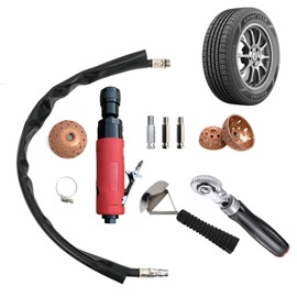 ZQULOYO Tire Repair Set 2500rpm Low Speed Air Tire Buffer Tire Repair Kit Polishing Cleaning Tool 35 mm Pneumatic Automatic Buffing Wheel Machine Tire Patch Tools Rear Exhaust