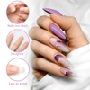 LiBiuty Nail Forms, 500PCS Acrylic Nail Forms, Gold Horseshoe Nail