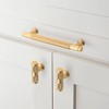 Pexintek 6 Pack Drawer Knobs Gold Modern Solid T Bar