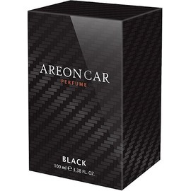 AREON Car Perfume 3.38 Fl Oz. (100ml) Glass Bottle Cologne Air Freshener, Black