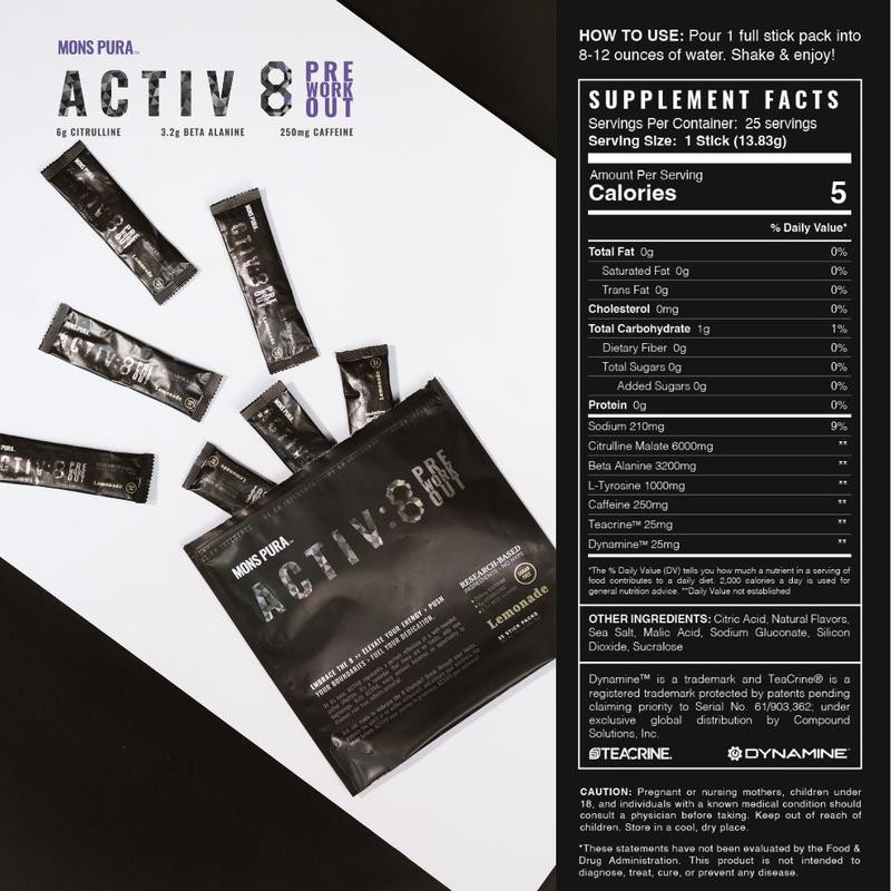 Activ8 Pre-Workout - Flavor: Lemonade