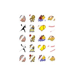 Softball Mom Nail Art Decals - Waterslide Nail Decals