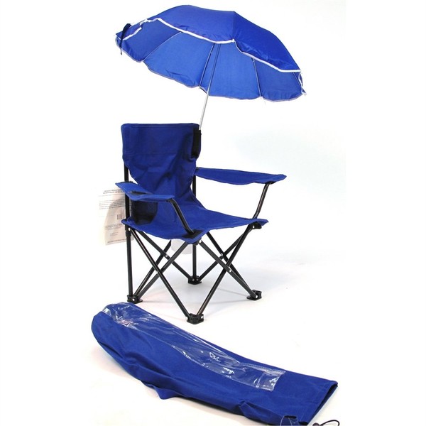 Redmon Umbrella Kids Camping Chair with Matching Shoulder Bag,Nylon, Royal Blue