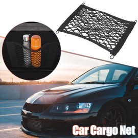 X AUTOHAUX Large Cargo Net Car Trunk RV Boat Elastic Storage Mesh Pocket Set