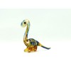Sansukjai Apatosaurus Dinosaur Micro Tiny Figurines Hand Blown Glass Art