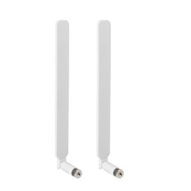 Superbat High Gain 12dBi Dual Band WiFi Antenna 2.4GHz/5GHz 5.8GHz Omnidirectional RP-SMA Antenna White for Router, Wireless Access Point, Security Cameras 2-Pack