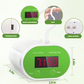 Doter Automatic Plant Waterer Indoor, Auto Watering System for Indoor Potted Plants 8 Potted Houseplants Support, Vacation Plant Self Watering System with Programmable Timer, LED Display & USB Power