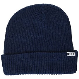 neff Fold Beanie Hat for Men and Women, Navy, One Size