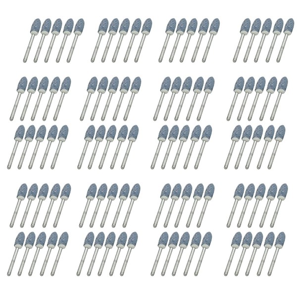 100 Pieces Sharpening Stone Bits Set with 3mm Shank and