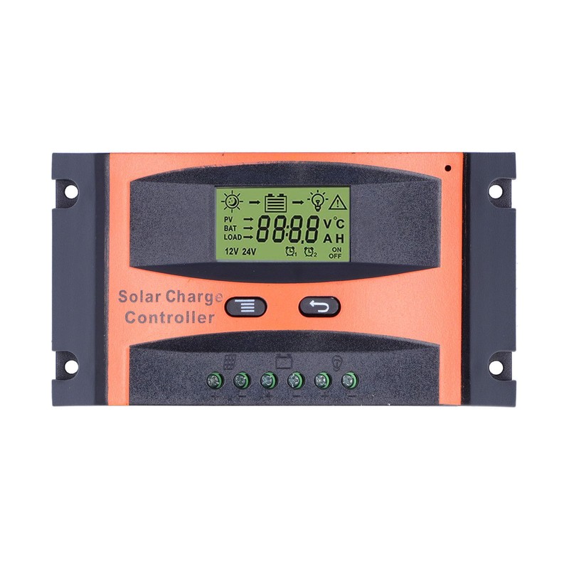 Solar Charge Controller LCD Circuit Protection Anti Backfill PWM Charge