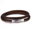 Mens & Womens Brown Leather Bracelet Medium (Wrist Size 6.07-6.86