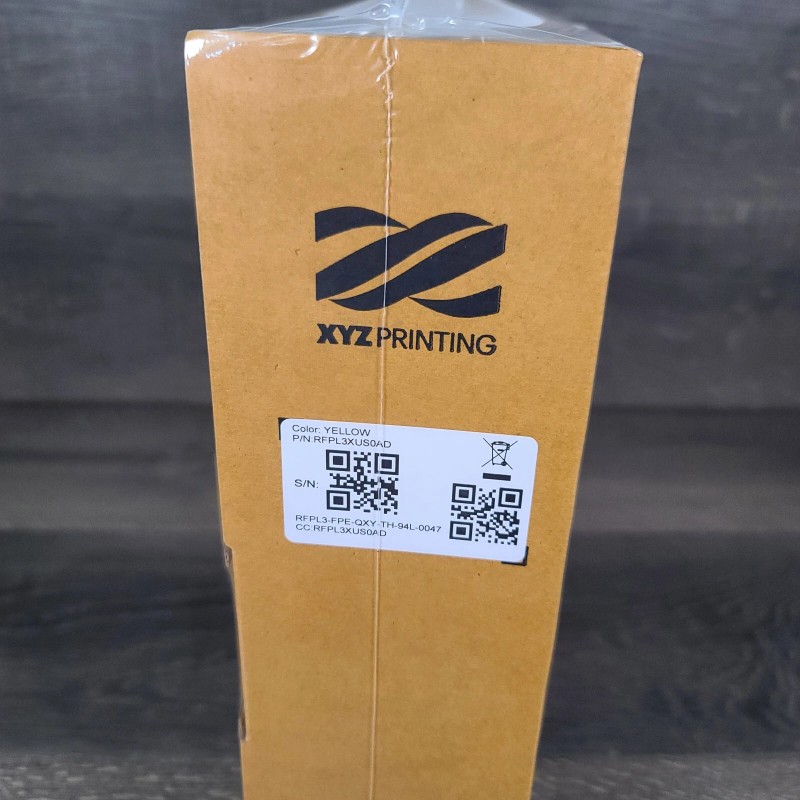 XYZprinting da Vinci PLA 3kg YELLOW 1.75mm Filament Spool with