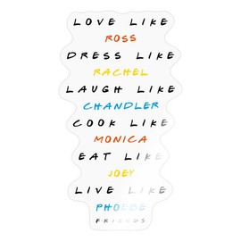 Spreadshirt Friends Be As You Stickers, 10 x 10 cm, Transparent Glossy