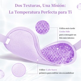 Antifaz Para Dormir De Gel,Mascara Para Ojos Para Ojos Frio Calor - Púrpura