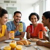 SZUAH 8 oz Glass Juice Bottles with Lids 6 Pack,Reusable