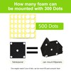 ERAESYAT 500Pcs Acoustic Foam Panels Tape, Removable Mounting Tape for