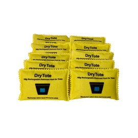 100g Rechargeable Desiccant Pack of 10 - Moisture Absorbing Bag - Silica Gel Desiccant Dehumidifier for Storage Bins and Totes