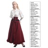 CR ROLECOS Red Victorian Dress Women 1800s Edwardian Costume 2-Piece