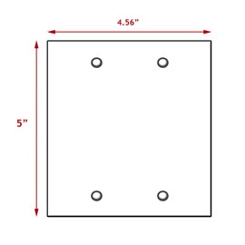 Elements of Space - Blank Outlet Cover - Blank Switch Plate Cover - 2 Gang Wallplate -French Fleur Design