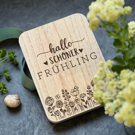 Spruchreif Decorative Blackboard with Saying Wooden Stand with Saying Decorative Stand with Lettering Spring Decoration Spring Decoration Home Decoration
