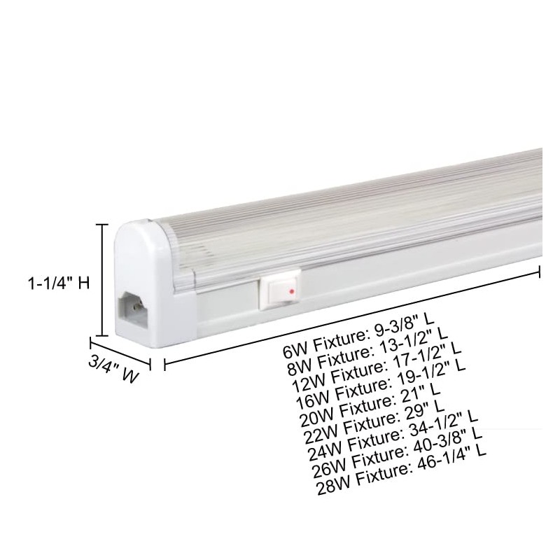 Jesco Lighting SG4-16SW/64-W Sleek Plus Classic Grounded 16-Watt T4 Light
