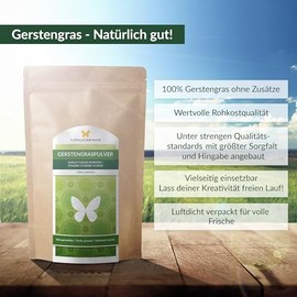 Flgelschwinger 1kg Gerstengras-Pulver von FLGELSCHWINGER aus jungen Gr?sern, ohne Zus?tze, Rohkost-Qualit?t, schonende Verarbeitung bei niedrigen Temperaturen (1000g)