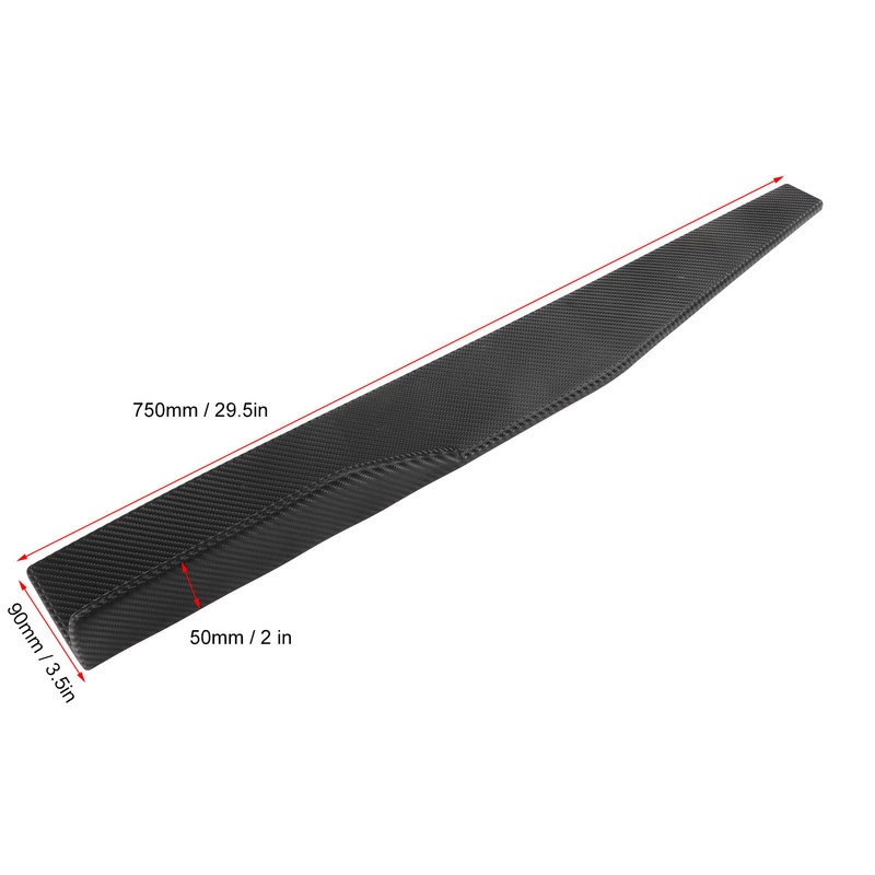 2PCs Side Skirt Winglet Carbon Fiber Style Universal Car Side