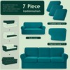 CHUN YI 7 Piece Couch Covers Sofa Covers Washable, Stretch
