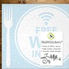 Free WiFi Inside Plate Window Sign Vinyl Sticker Graphics Cafe